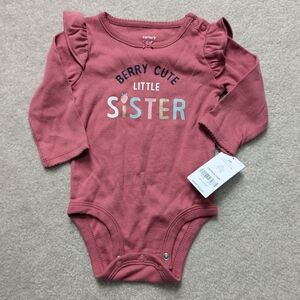 Carter's Berry Cute Little Sister Onesie